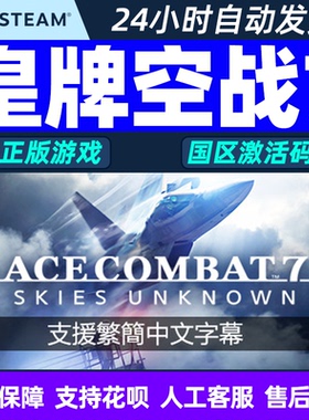 steam皇牌空战7未知领域key激活码PC正版游戏未知空域ACE COMBAT7