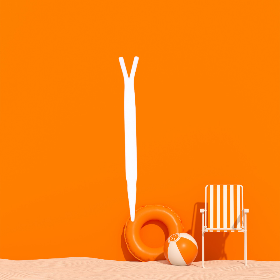 辅助叉双眼皮贴成型叉 塑料叉子粘贴Y棒 白色加硬美妆工具