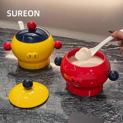 毛雪汪姜妍同款猪油罐陶瓷耐高温