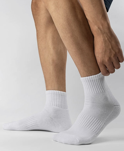 吸汗防臭运动 白羊原创新疆纯棉袜子男短中高筒四季 四月白羊 店