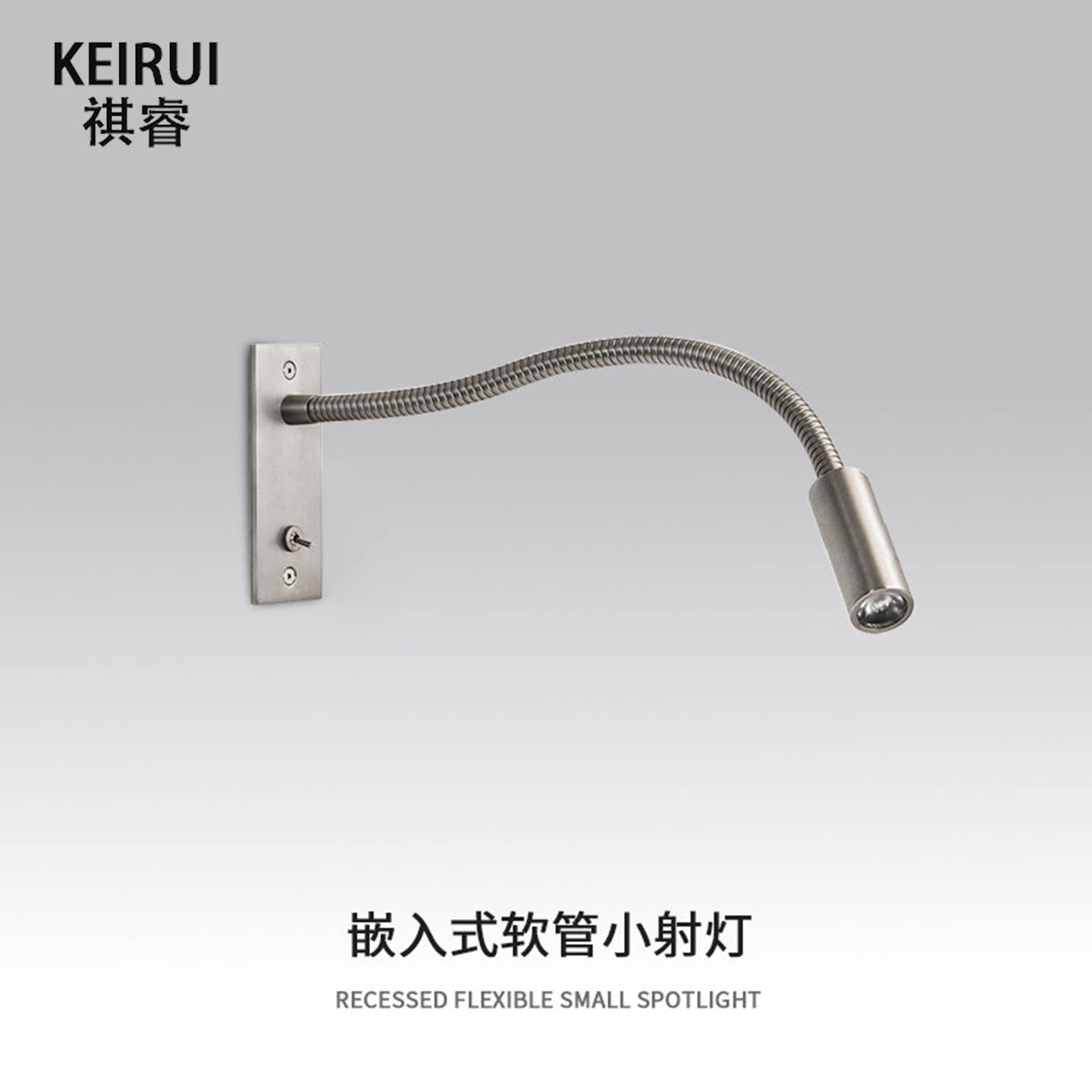 酒店简约嵌入式带开关软管壁灯图片