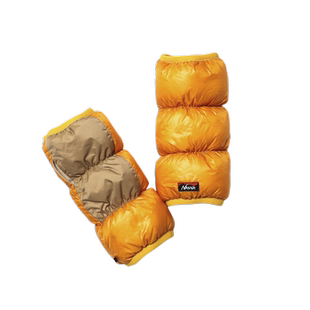 日本NANGA山系DOWN WRIST GAITERS冬季户外保暖加长护腕羽绒手套