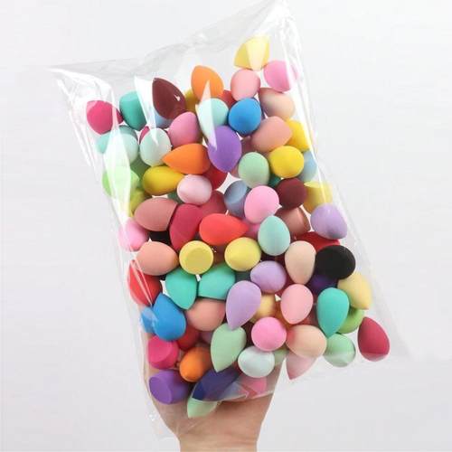 60个迷你美妆蛋化妆棉粉扑吃粉少超软细腻化妆棉海绵粉扑干湿两用