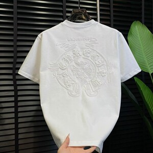潮流刺绣短袖T恤男圆领休闲t恤夏季潮流衣服半袖2026帅气半袖上衣