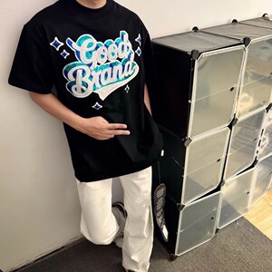 夏季白色短袖男衣服刺绣休闲上衣