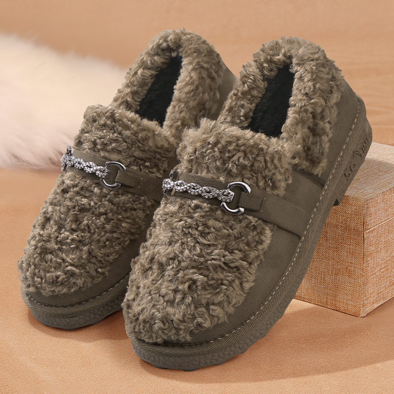 老北京棉鞋女2024新款冬季防滑