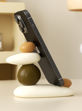 时来运转手机支架摆件办公室桌面装饰工位情绪稳定神器实用礼物女