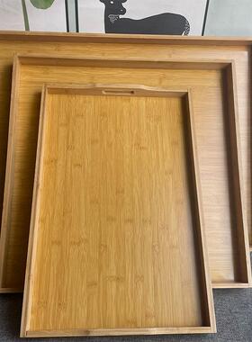 长方形面包柜展示托盘烤全羊大号竹木长方形大木盘子酒店上菜盘