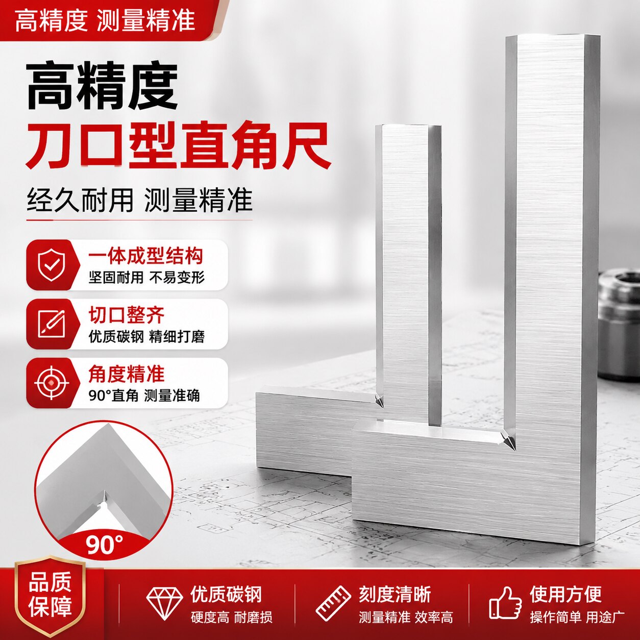 申工刀口角尺高精度0级1级图片