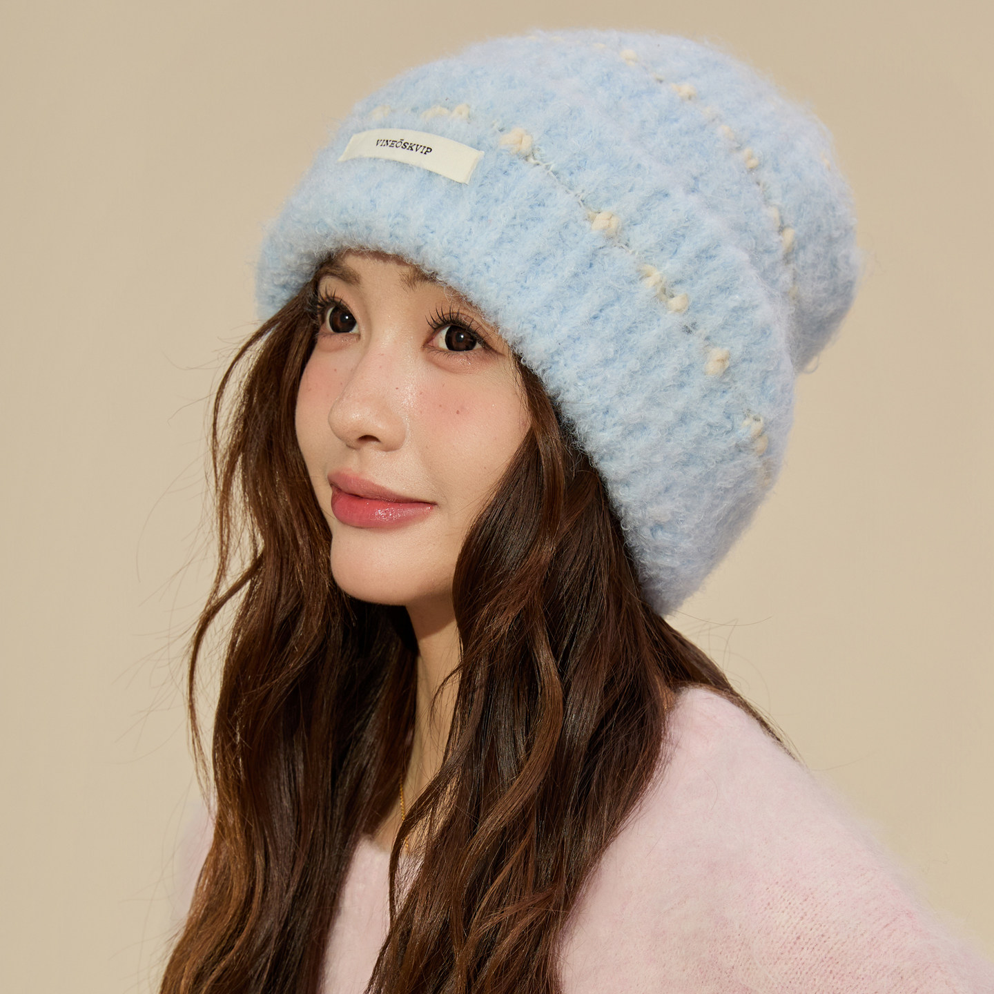 蓝色保暖帽子女款2025新款冬时尚洋气超好看独特漂亮今年流行爆款,服饰配件/皮带/帽子/围巾,二件套,淘宝优惠券,粉丝福利购,淘宝优惠卷