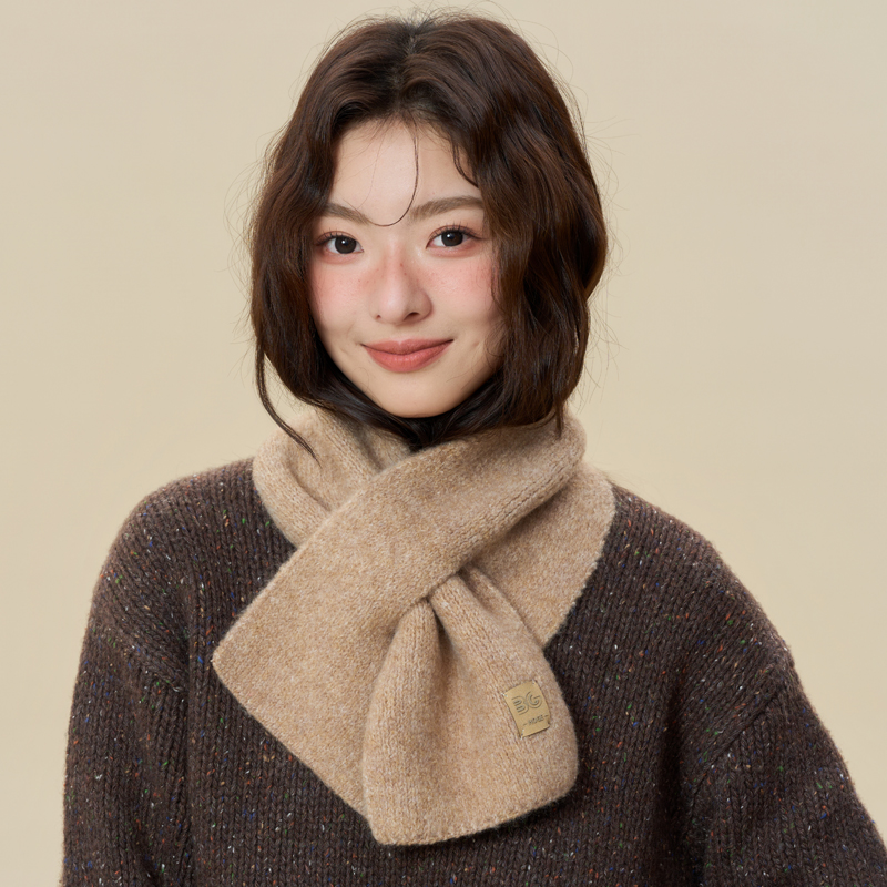 围巾女款新款冬毛线小围脖保暖