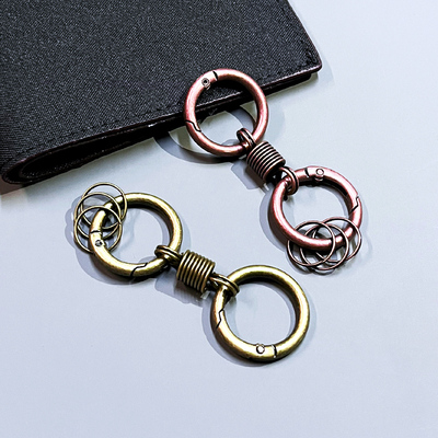 设计感小众古铜色钥匙扣圈环