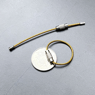 小号钥匙圈环钢丝圈钥匙扣男新款钥匙套绳钥匙环小圈锁匙扣钢丝绳