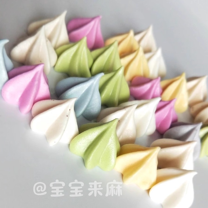 宝宝来麻宝宝健康零食手作蛋清溶豆果蔬