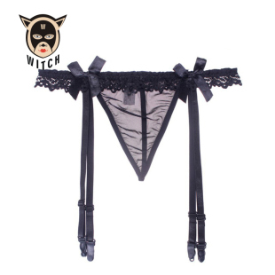 性感内裤 吊袜带可调节丝袜长筒袜防掉防滑通用配件吊袜扣子 一体式