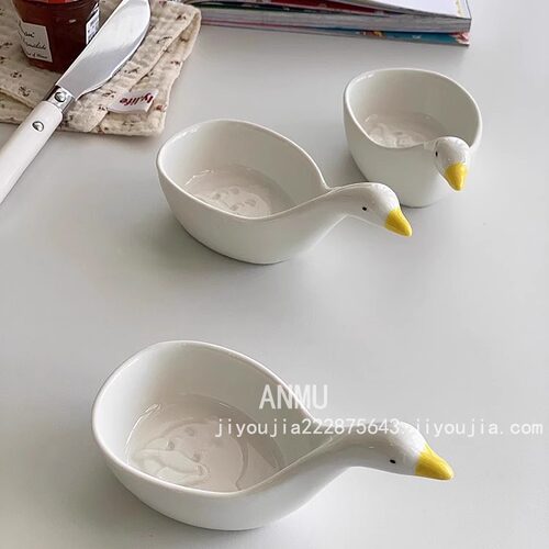 安木良品可爱小鸭鸭蘸料碟
