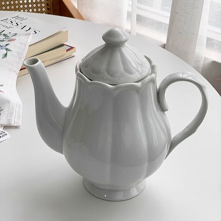 【限时特】外贸出口 法式复古中古老货冷白高温陶瓷酱料糖罐茶