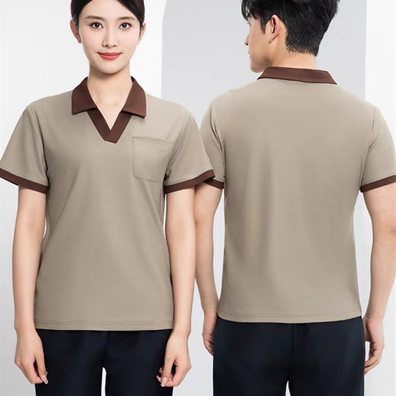 物业家政保洁员工作服短袖夏季T恤酒店客房服务员阿姨保洁服