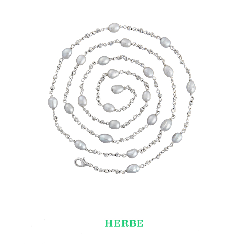 HERBE合璧[博主明星同款] 留光珍珠项链巴洛克叠戴链