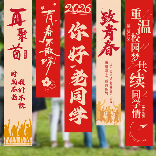 【拍照出片】同学聚会挂布/装饰