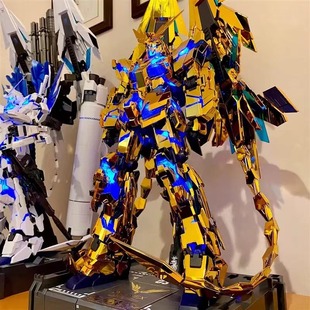 菲尼克斯金色高达模型拼装手办积木强袭自由独角兽红龙异端HG玩具