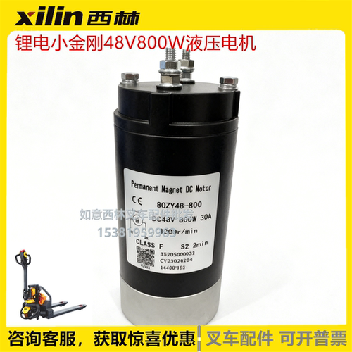 西林48V800W锂电液压电机油泵