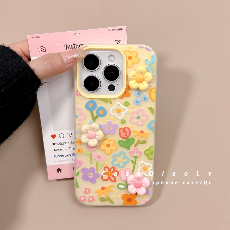 适用于iPhone亚克力小清新手机壳