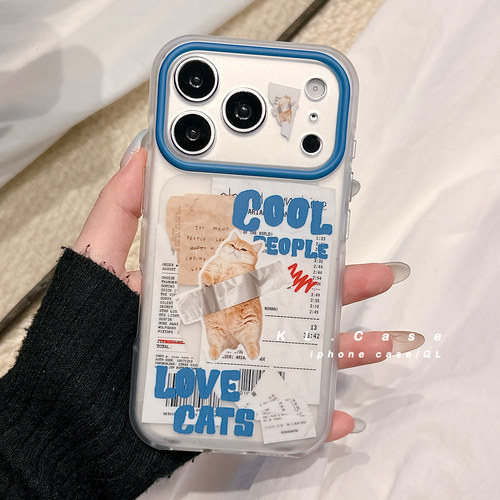 适用于iPhone小众可爱猫咪手机壳