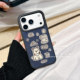 壳侣适用苹果16手机壳iPhone17保护套15promax新款 14硅胶全包防摔小众高级感刺绣小狗牛仔布软壳秋冬男女p