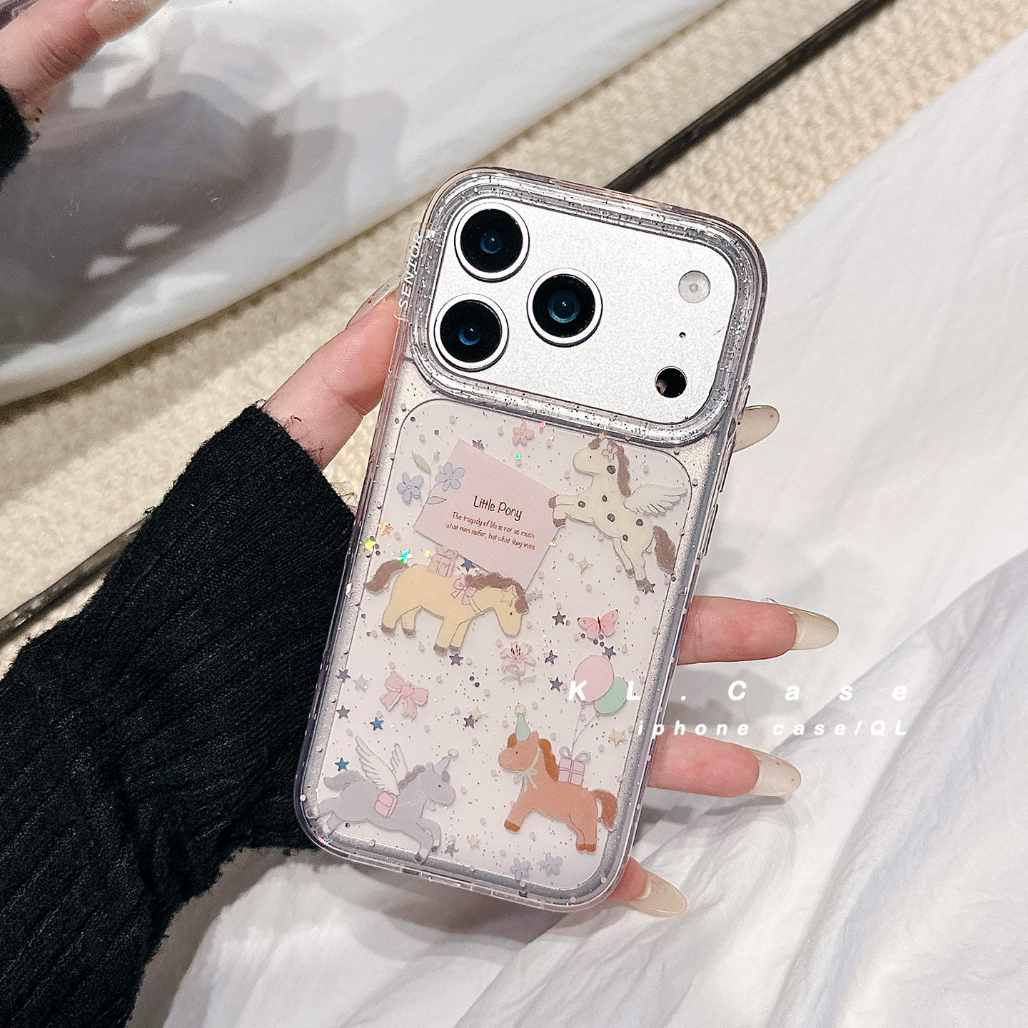 壳侣 可爱少女心小马适用苹果17手机壳iPhone17promax新款16防摔保护套15硅胶14全包13小众高级感ins粉色女软,3C数码配件,手机保护套/壳,淘宝优惠券,粉丝福利购,淘宝优惠卷