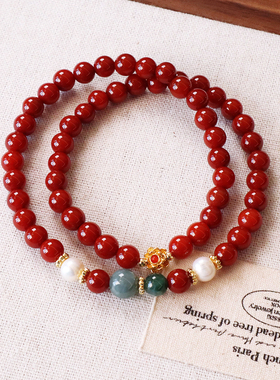 【普陀山祝福】南红虎眼石手串