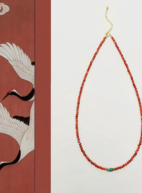 新中式南红玛瑙国风项链