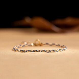 超细红色编织手绳转运小金珠手链女生14K金夹丝金线轻奢小众精致