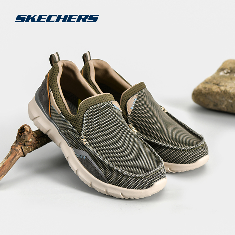 斯凯奇官方旗舰店男鞋简约健步鞋