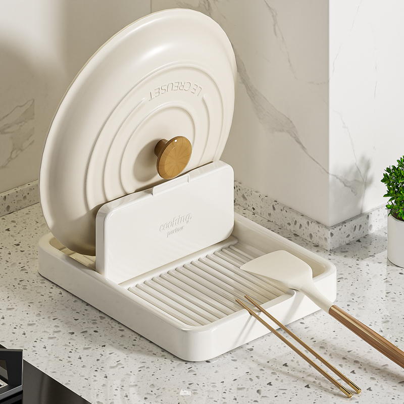 輕奢家用鍋蓋架日本收納神器