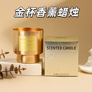 西苔木芯香薰蜡烛室内安神助眠大豆蜡精油香氛浪漫情调轻奢摆件