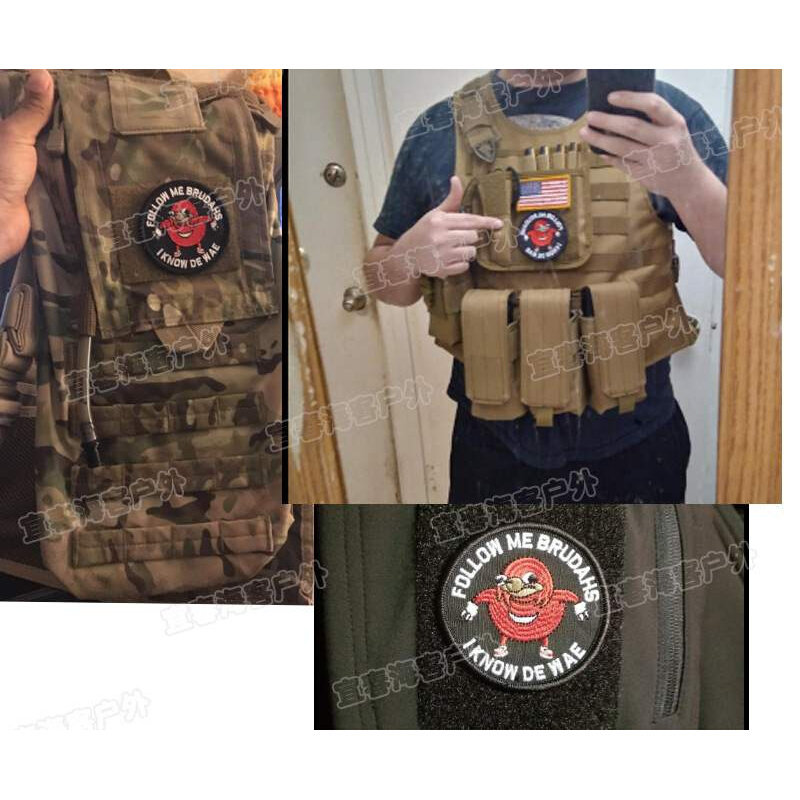 奢华高档贴魔术贴章do u心kdnoyw de w战e画鬼脚刺绣布贴a奢华高