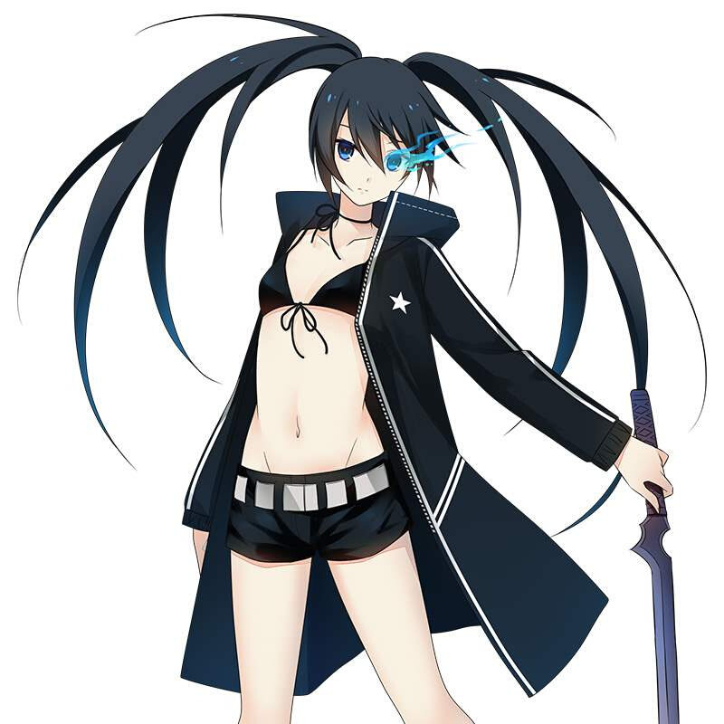 moeyu 黑岩射手周边概念长款雨衣二次元动漫男女外套透气防水雨披