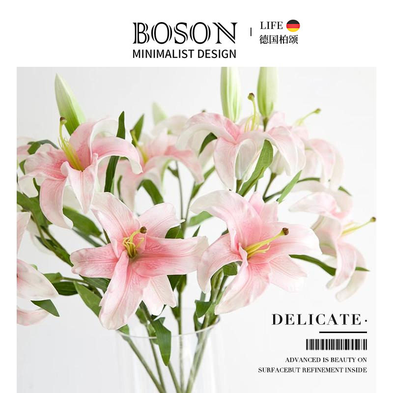 BOSON·Delicate·彷真花手感保湿PU百合花客厅家居摆饰 | 幽香图片