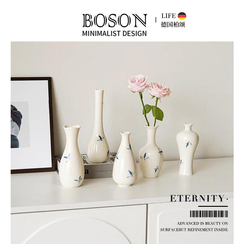 BOSON·Eternity·花瓶手绘蝴蝶兰花水培插花桌面花器客厅 | 永生
