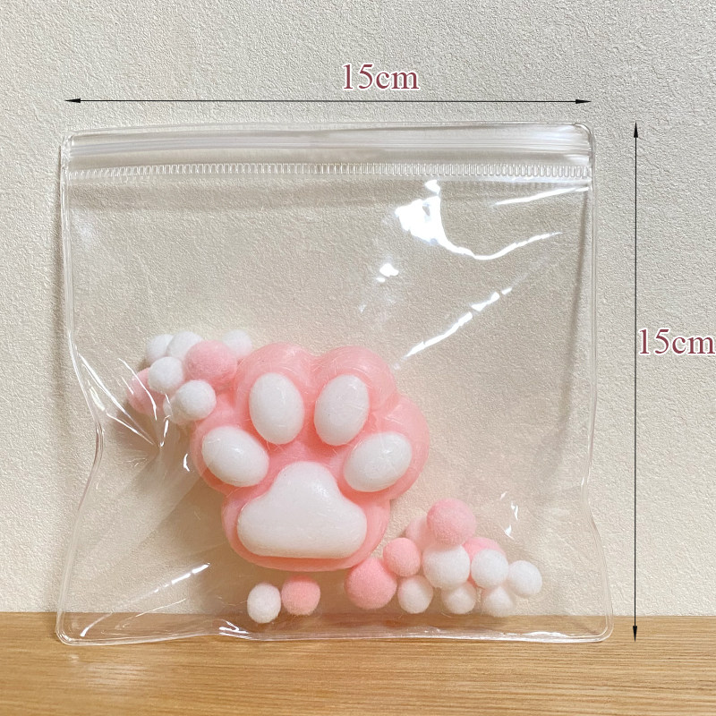 15*15cm30丝捏捏袋子打包透明自封收纳小号塑料包装pvc替换eva袋