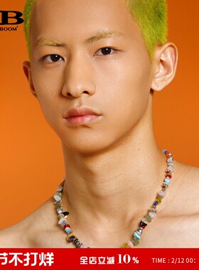 CHICHABOOM彩色天然石月光石项链CCB男女同款