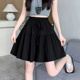 宽松慵懒风冰丝高腰女大码 裙短裤 休闲五分裤 阔腿裤 子 半身裙裤 夏季