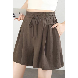 薄款 裙短裤 大码 冰丝速干阔腿裤 显瘦外穿 休闲胖mm半身裙裤 2026夏季