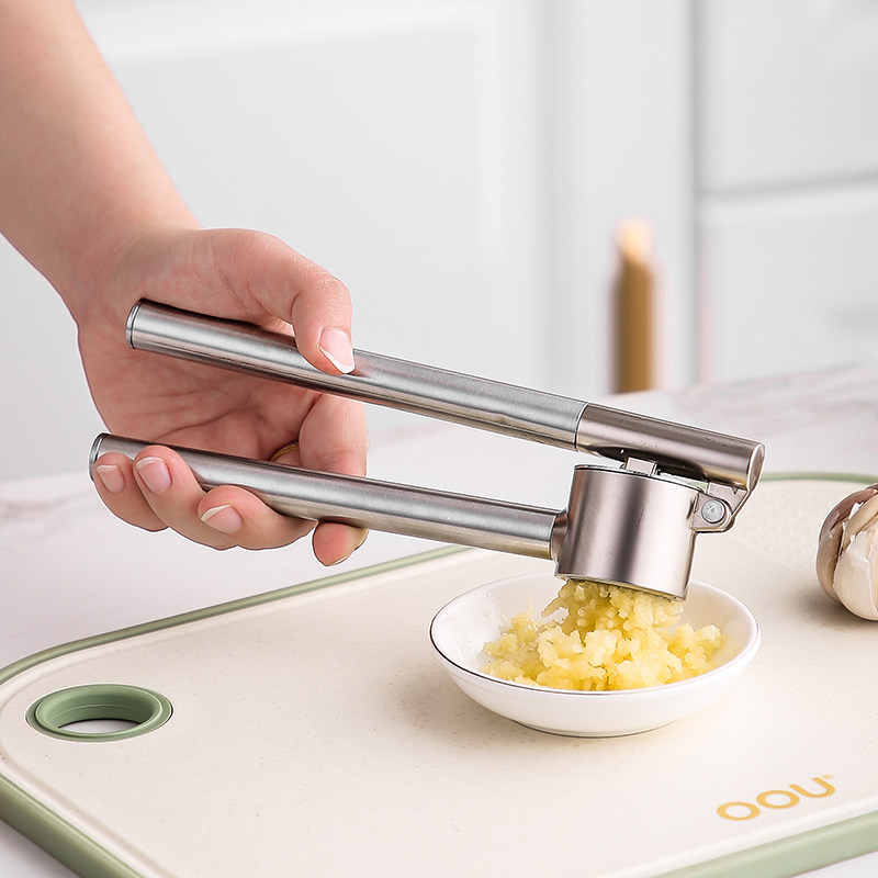 304不锈钢压蒜器厨房手动蒜泥夹蒜蓉捣蒜器大蒜挤蒜器蒜泥器