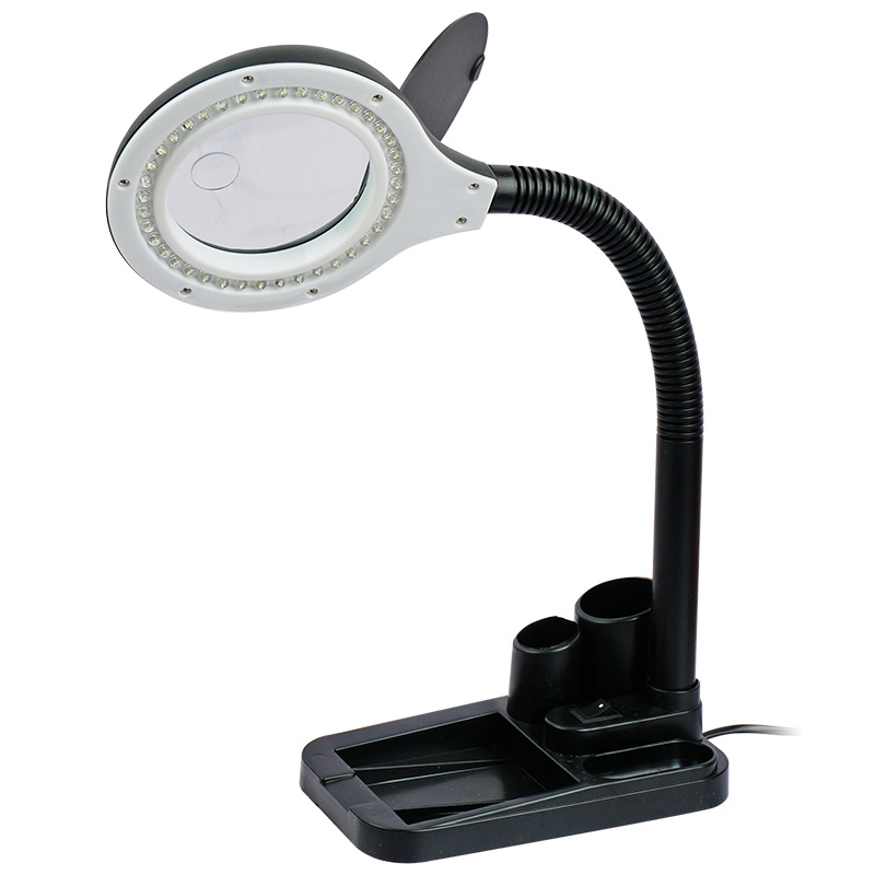 台式放大镜10倍高清维修电子电路板钟表机械手机主板小家电带led