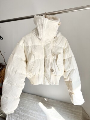 特价90白鸭绒羽绒服短款高领羽绒外套羽绒服