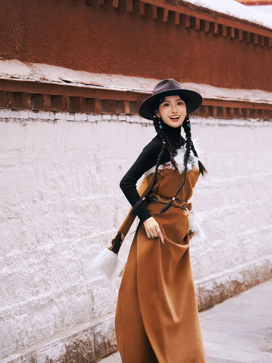 云南西藏丽江旅拍写真藏族服装