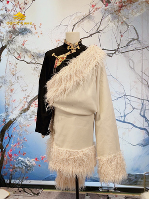 新款民族服装藏布拉麂皮绒