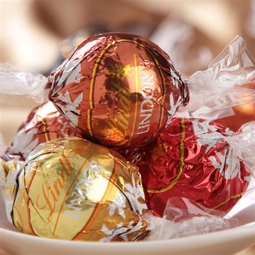 Lindt瑞士莲巧克力进口软心精选牛奶巧克力500g散装圣诞零食糖果